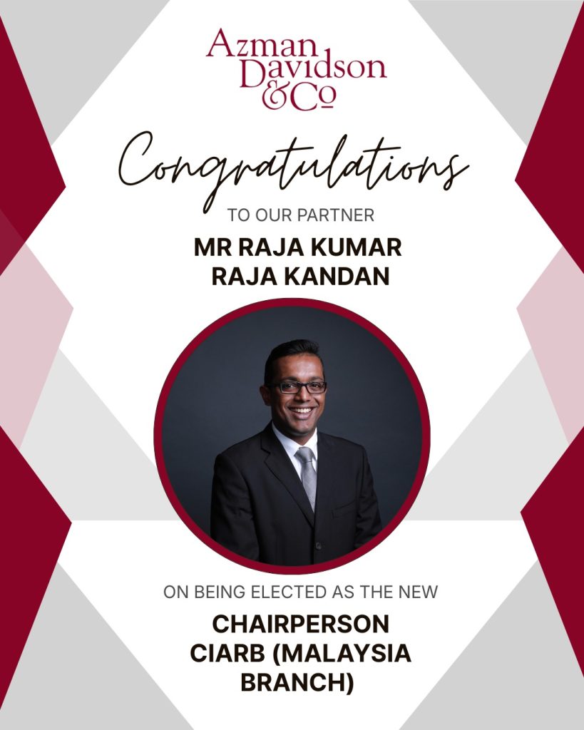 raja kumars appointment as chairperson of ciarb 2026